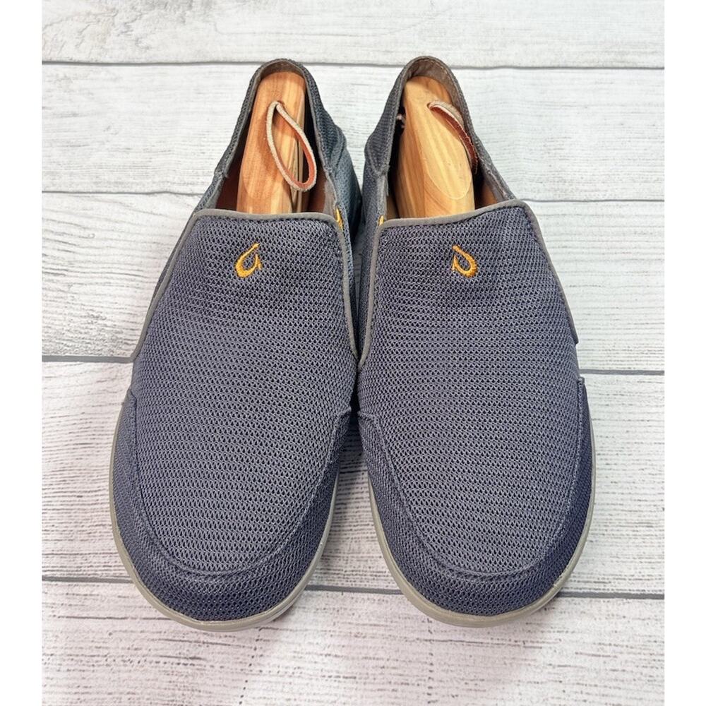 Olukai Mens Nohea Mesh Low Top Round Toe Gray Slip On Shoes Size 8 - Picture 5 of 10